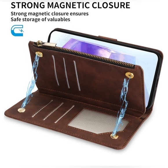 ZZXX CASE SLIM CREATIVE CASE SAMSUNG GALAXY A55 5G CASE WALLET BROWN COFFEE - Picture 4 of 8